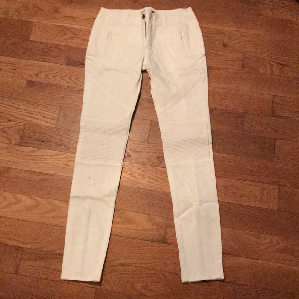 MARISSA WEBB moto pants in white, size 27